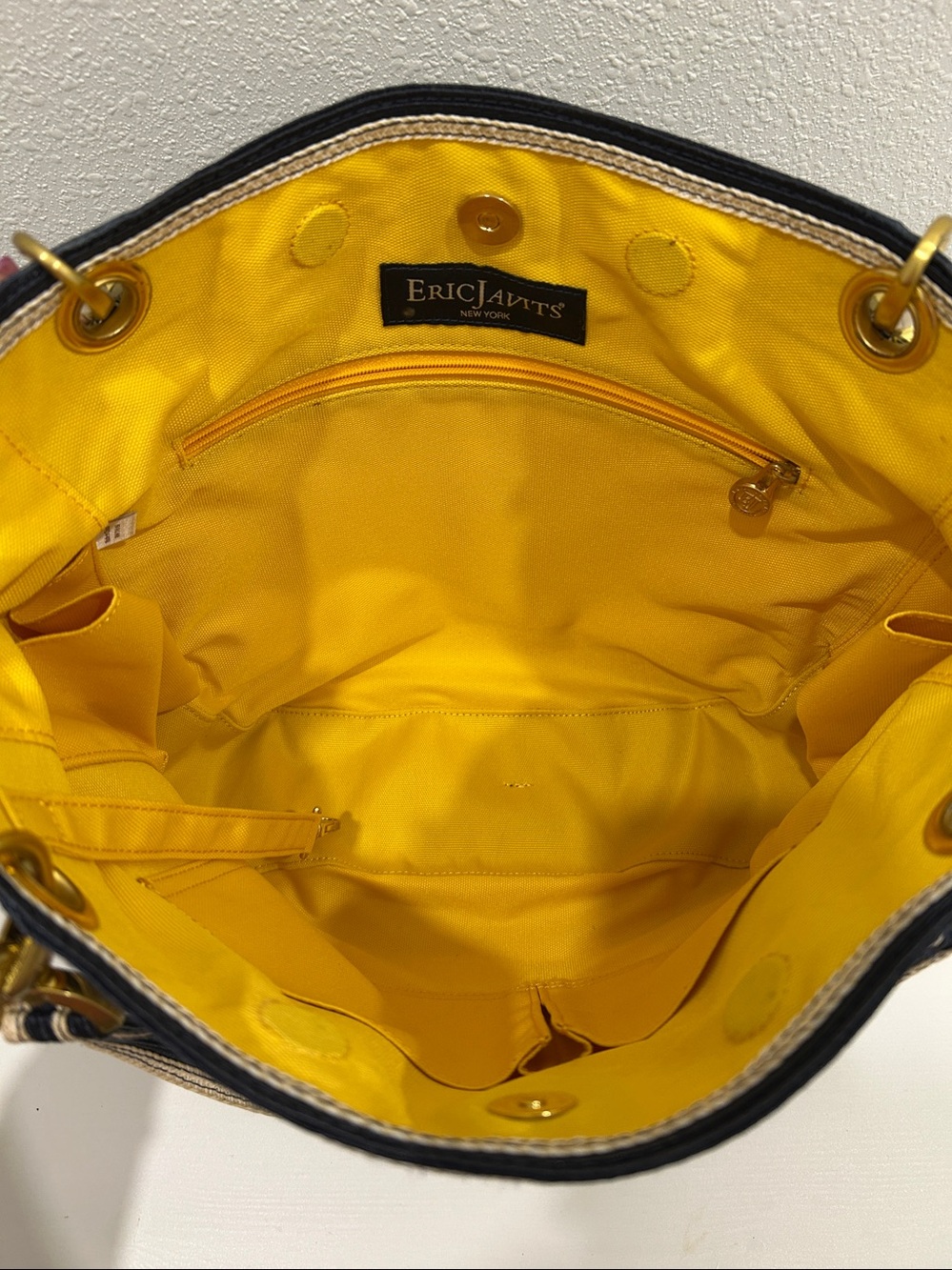 NWOT Eric Javits Straw Shoulder / Bucket  Bag - Picture 13 of 16